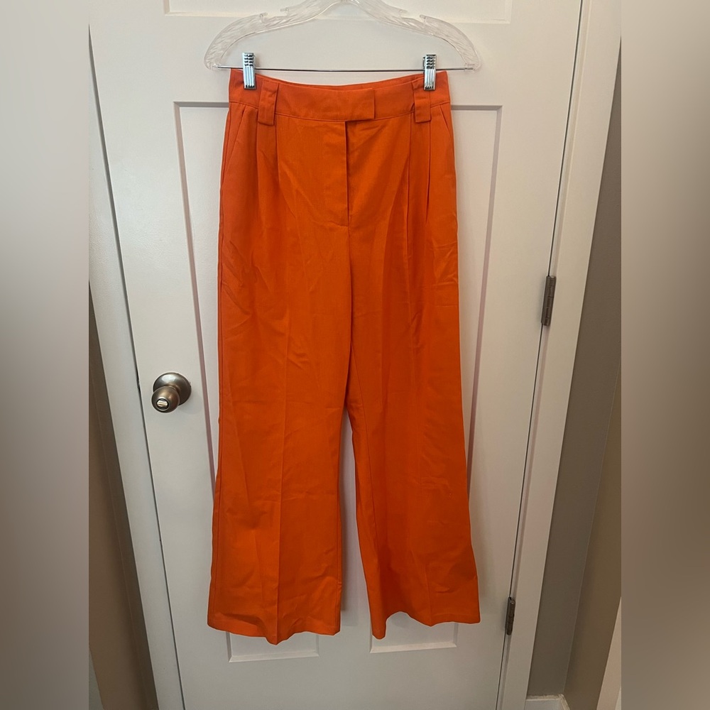 Orange Linen Pants